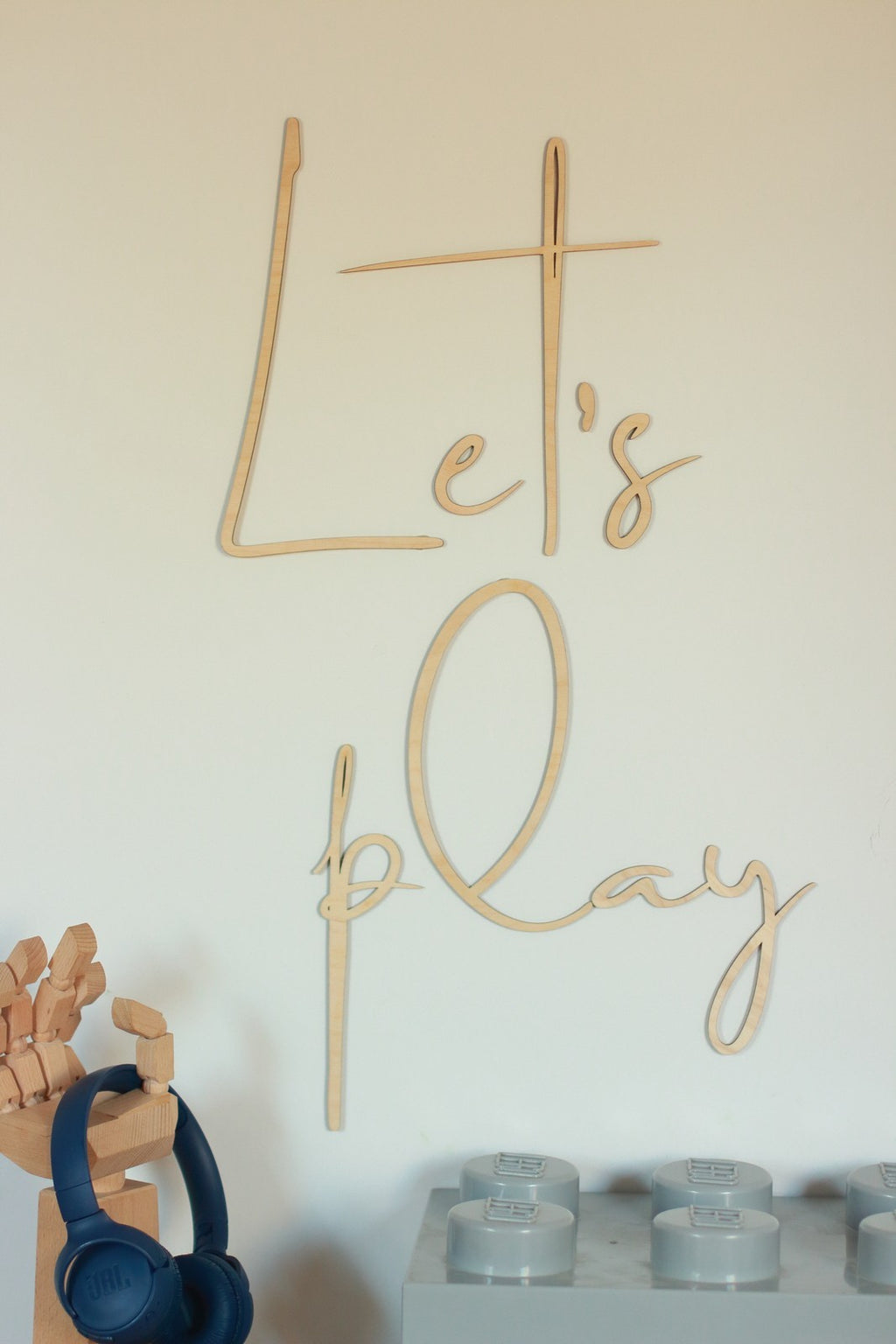 Wooden Wall Sign - Let's Play
