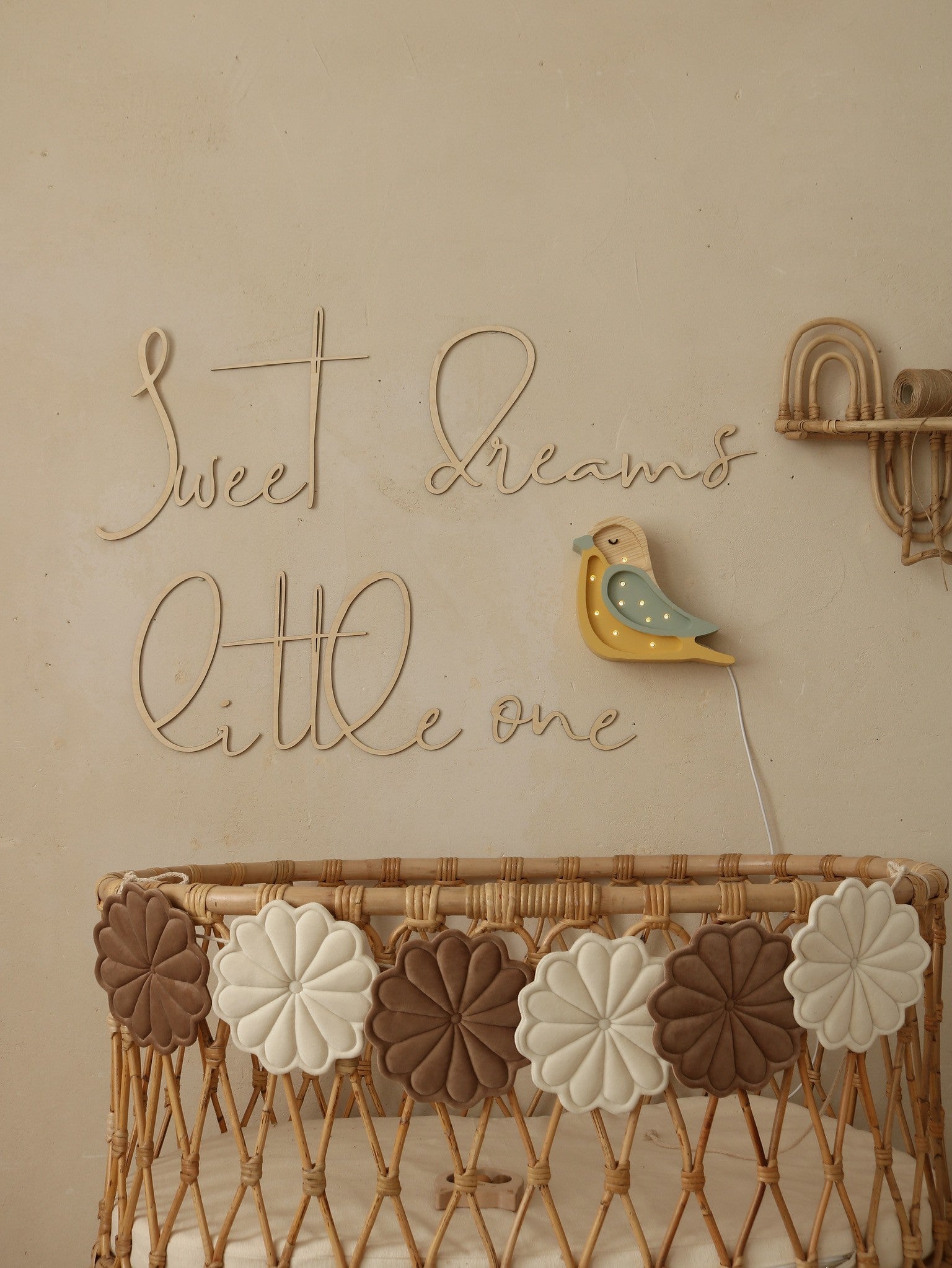 Wooden Wall Sign - Sweet Dreams Little One