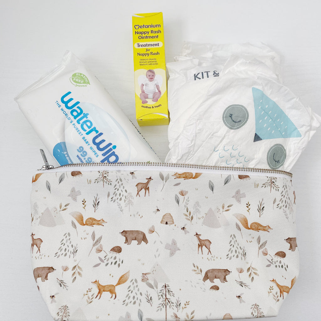 Nappy Wallet - Woodland Animal Print