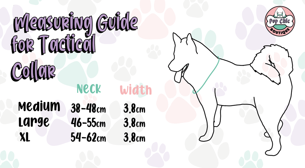 Tactical Dog Collar in Rust Orange Fox Print