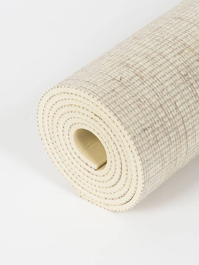 Extra Long Natural Rubber Yoga Mat 6mm Jute