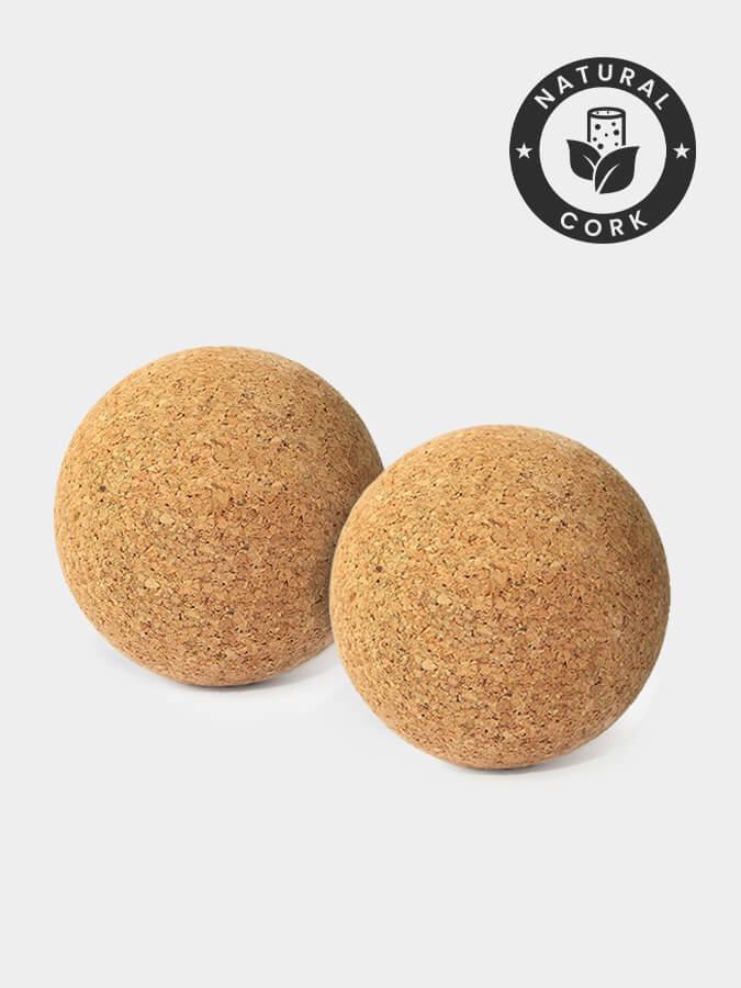 Cork Massage Balls Twin Pack