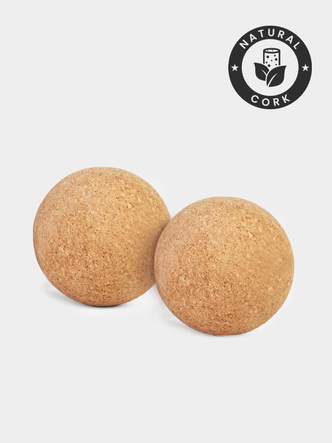 Cork Massage Balls Twin Pack