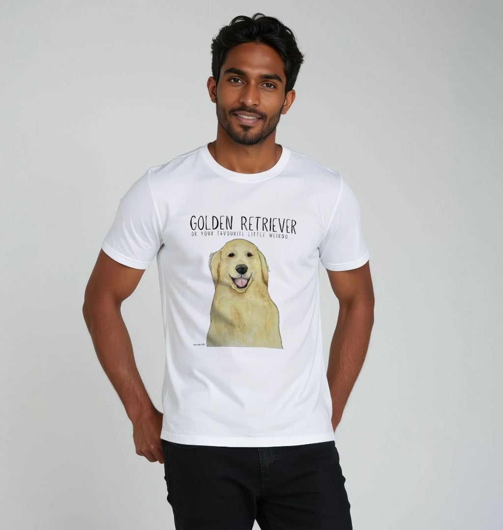 Golden Retriever Vibes Men's Sustainable T-Shirt