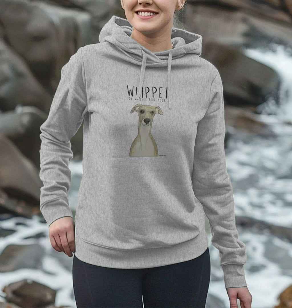 Women's Whippet Organic Cotton Hoodie Ethical and Cozy