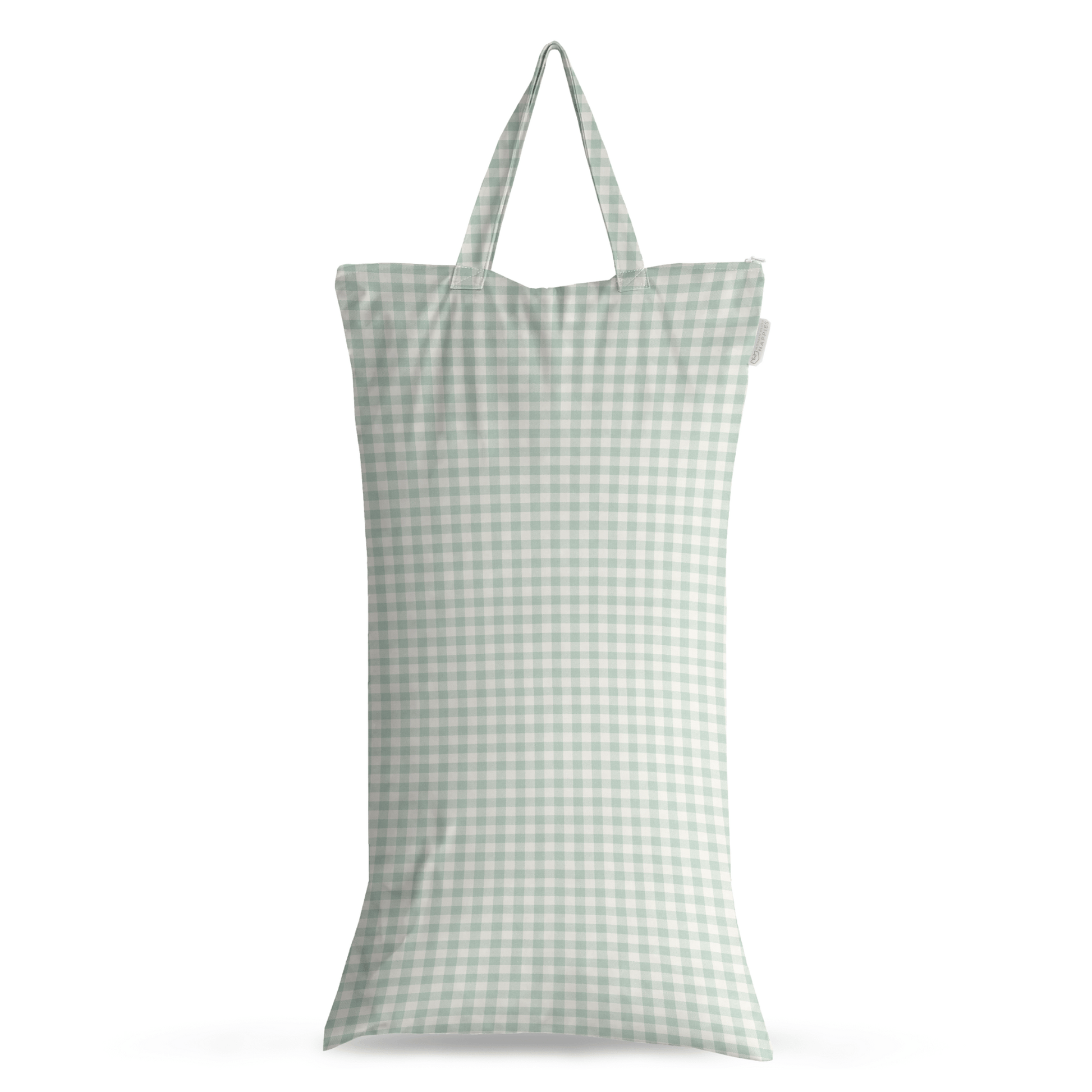 XL Wet Bag Reusable Cloth Nappy Pail Sage Gingham