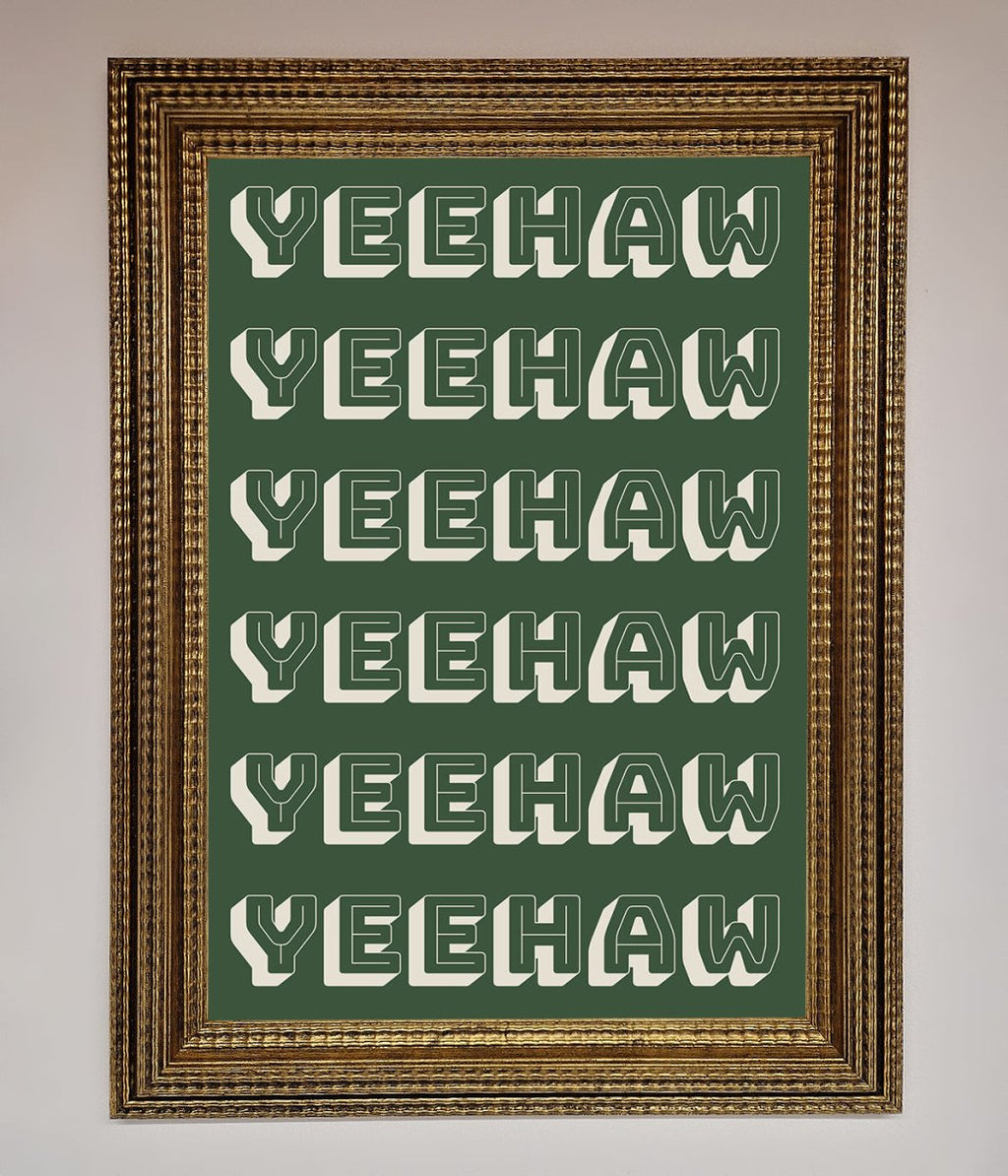 Yeehaw Framed Poster