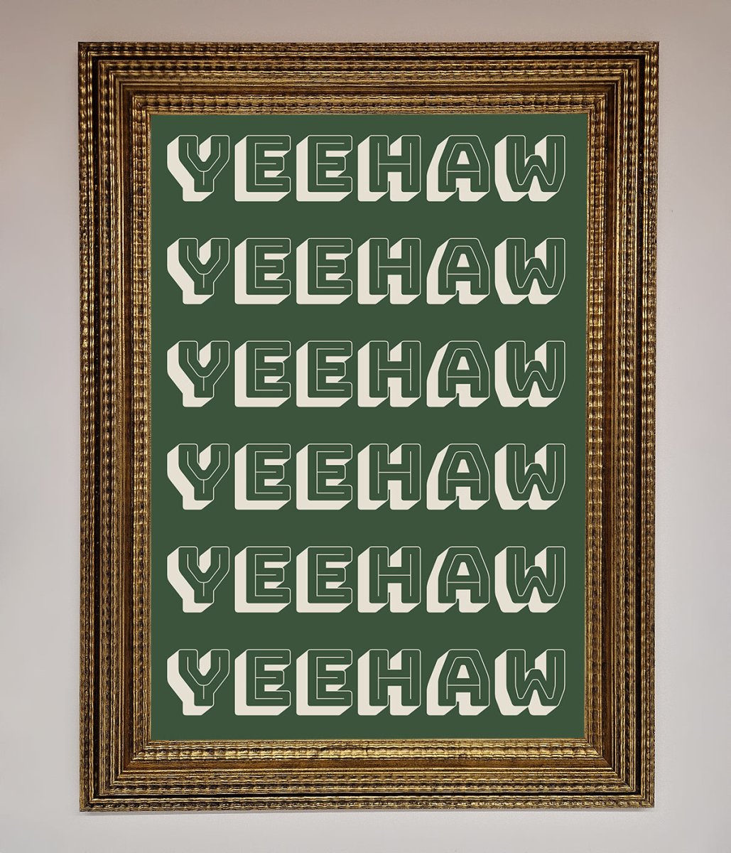 Yeehaw Framed Poster