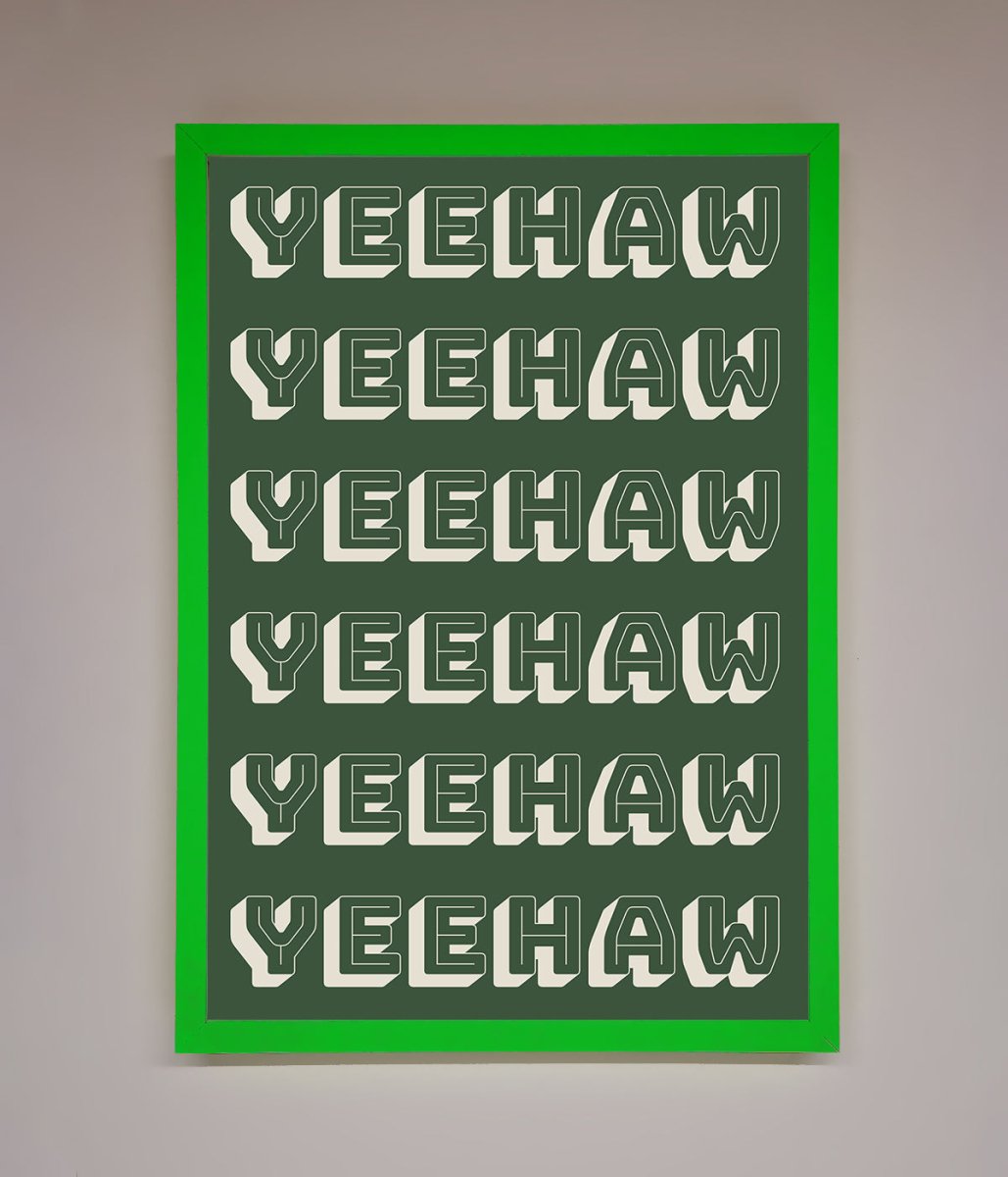 Yeehaw Framed Poster