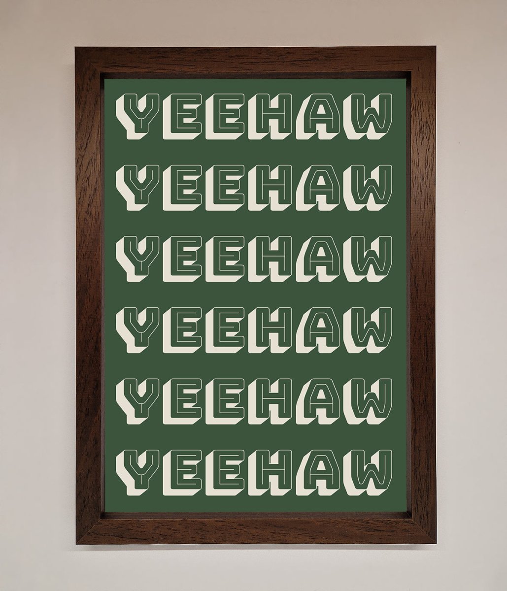 Yeehaw Framed Poster