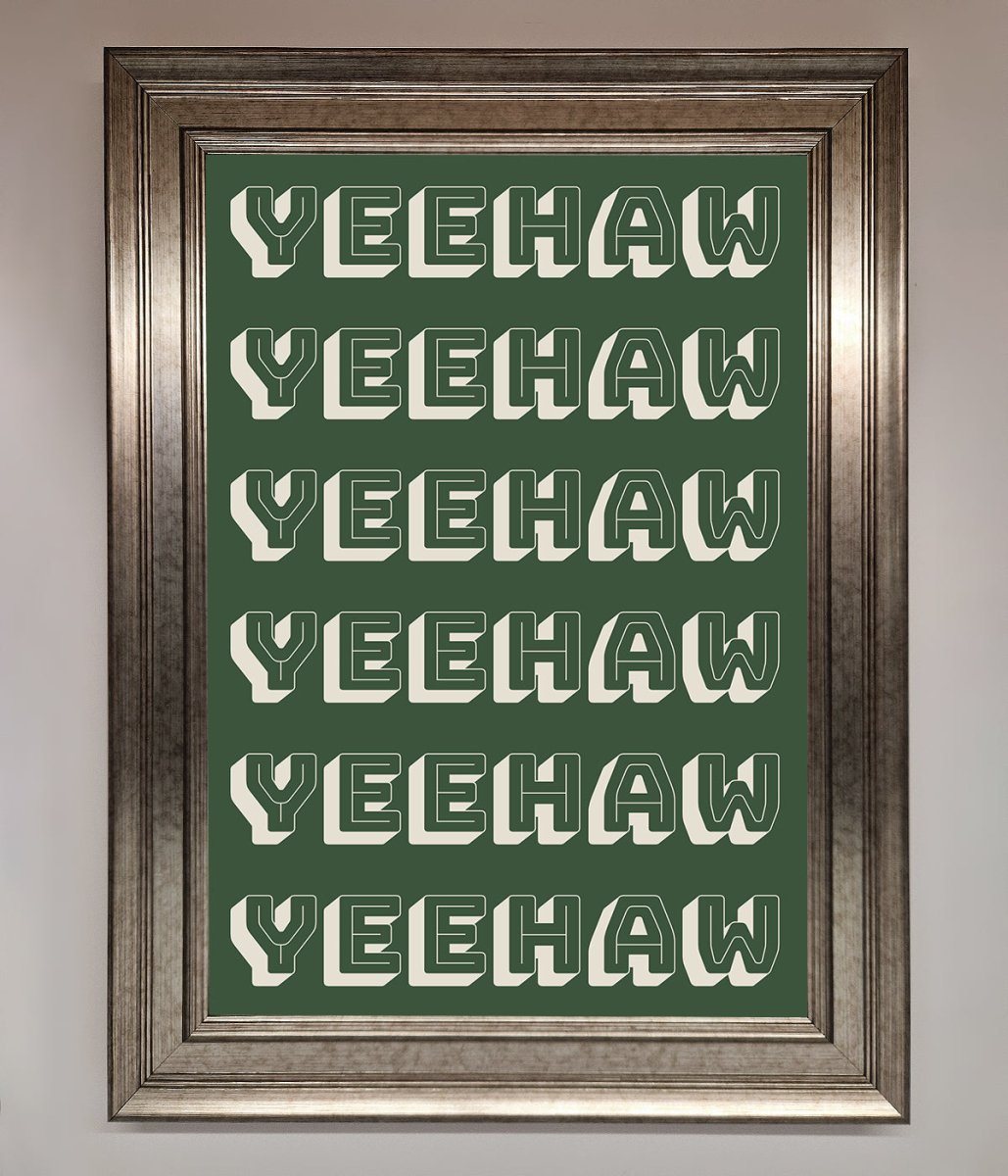 Yeehaw Framed Poster