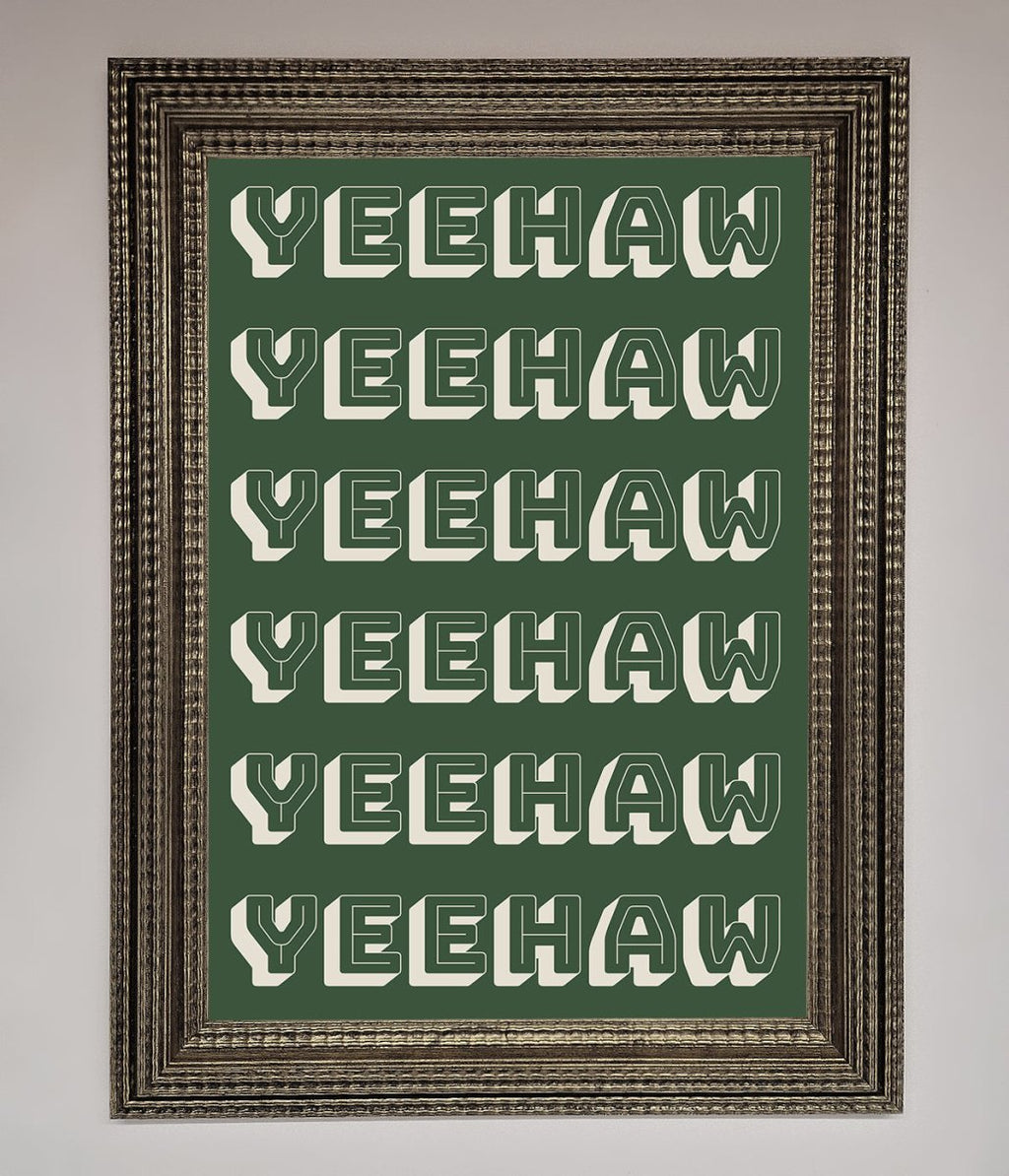 Yeehaw Framed Poster