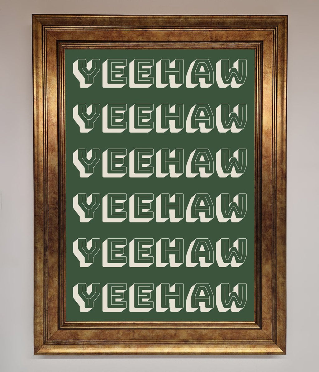 Yeehaw Framed Poster