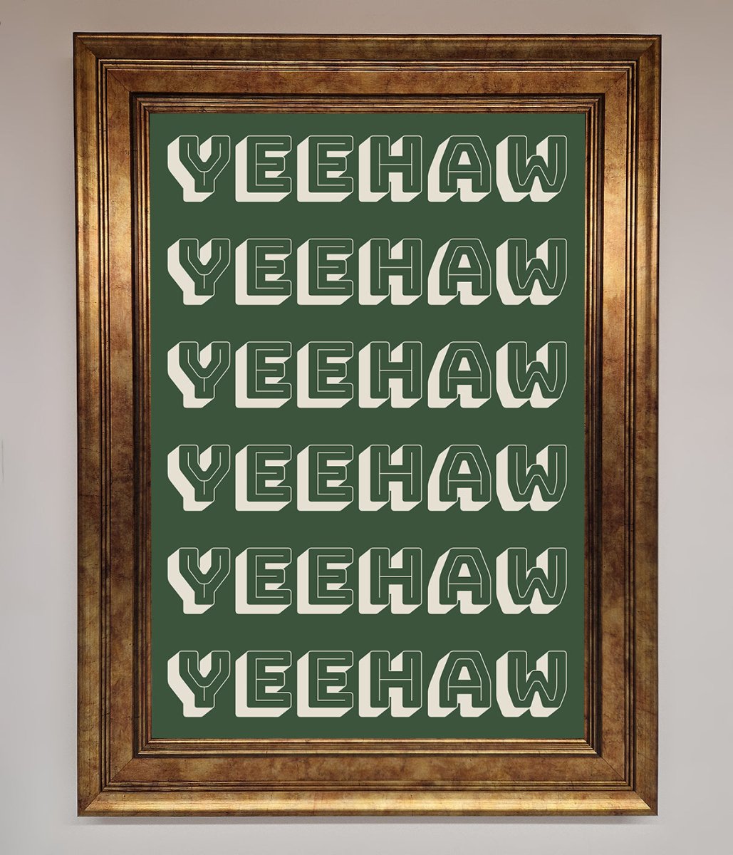 Yeehaw Framed Poster