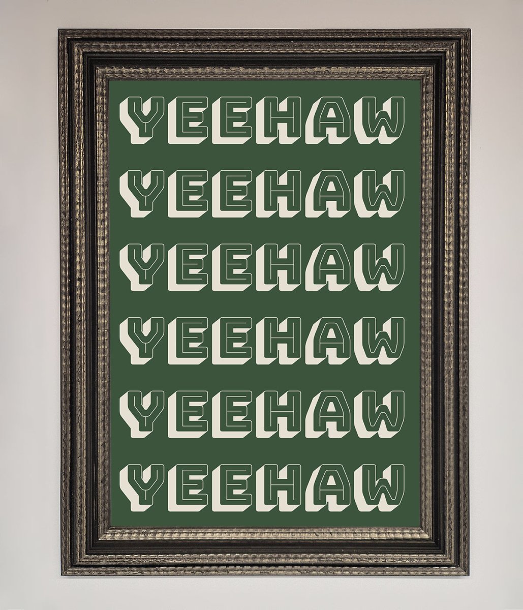 Yeehaw Framed Poster