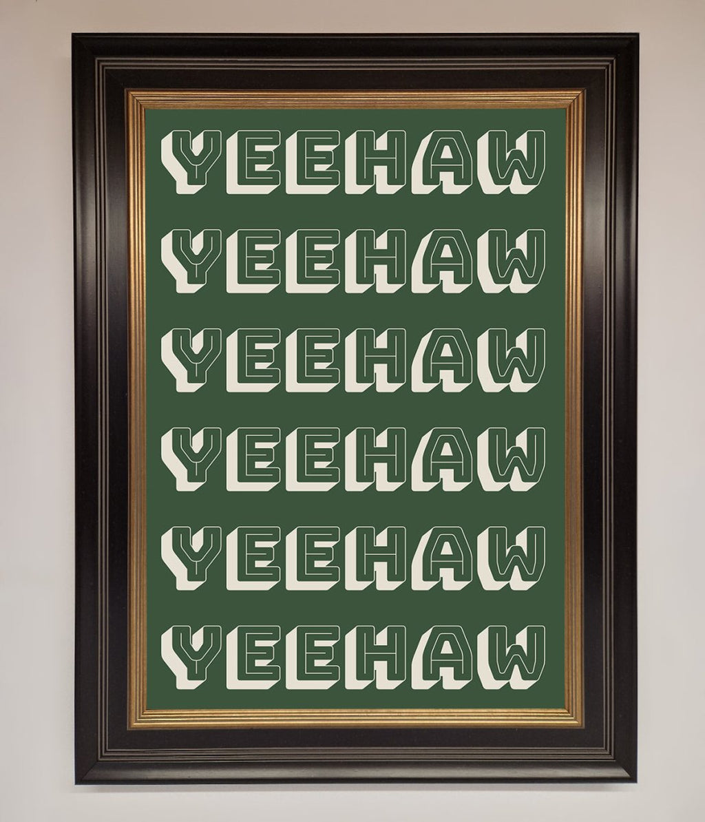 Yeehaw Framed Poster