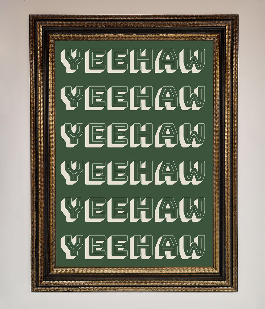 Yeehaw Framed Poster