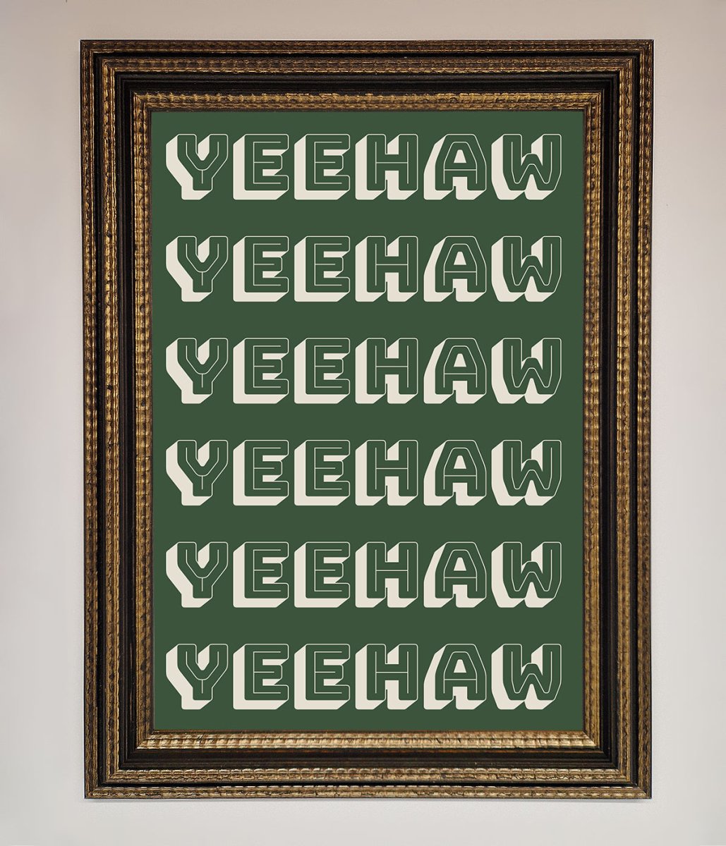 Yeehaw Framed Poster