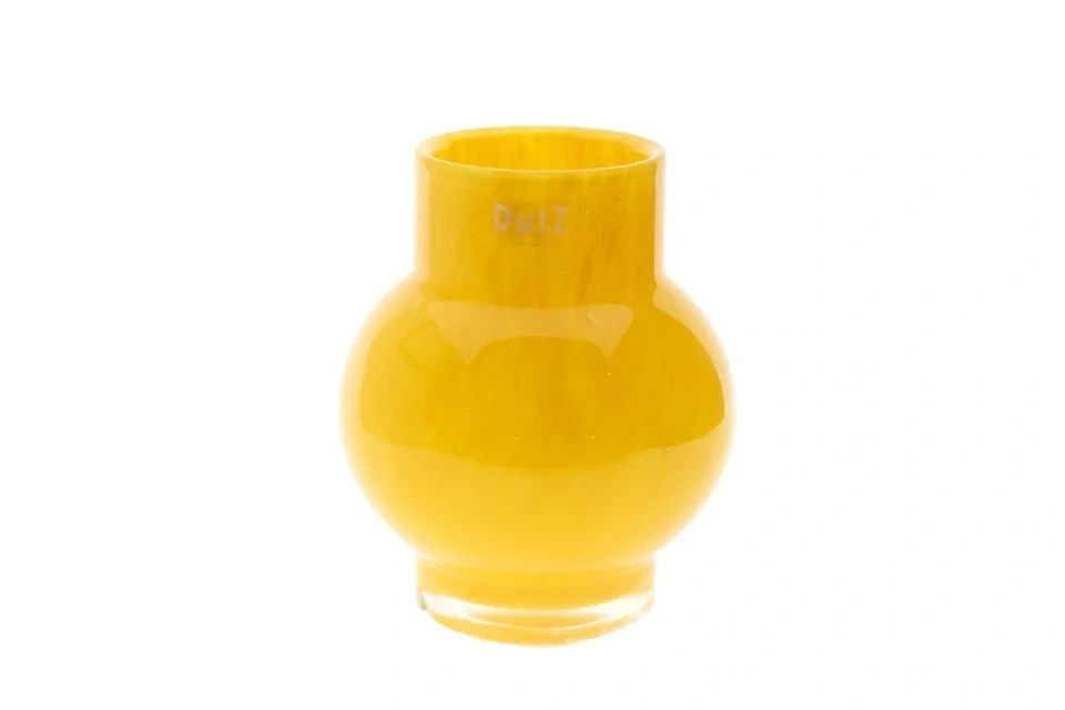 Corn Yellow Glass Vase Small 17cm
