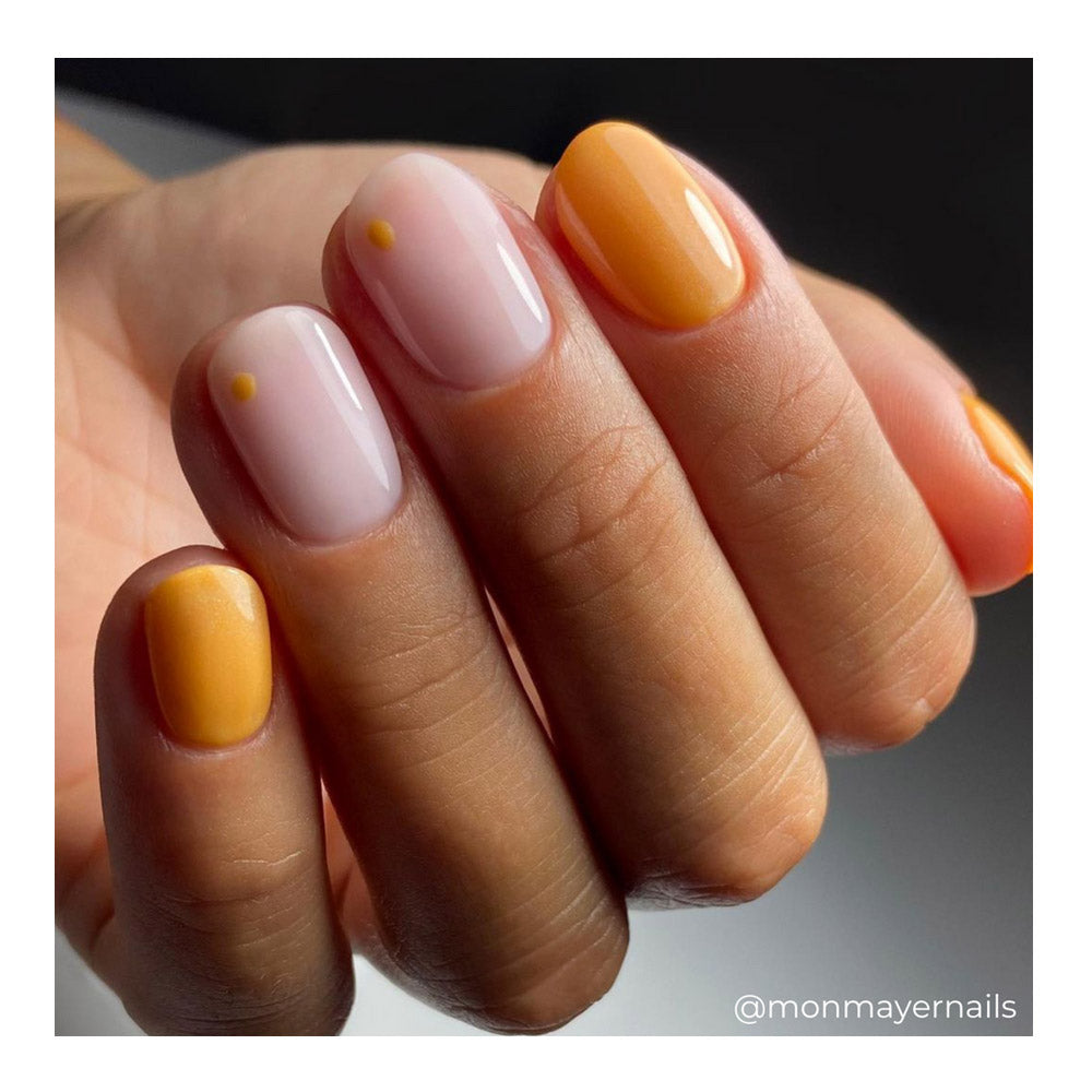 Sundial It Up Nail Polish in Marigold Yellow with Green Shimmer 15ml