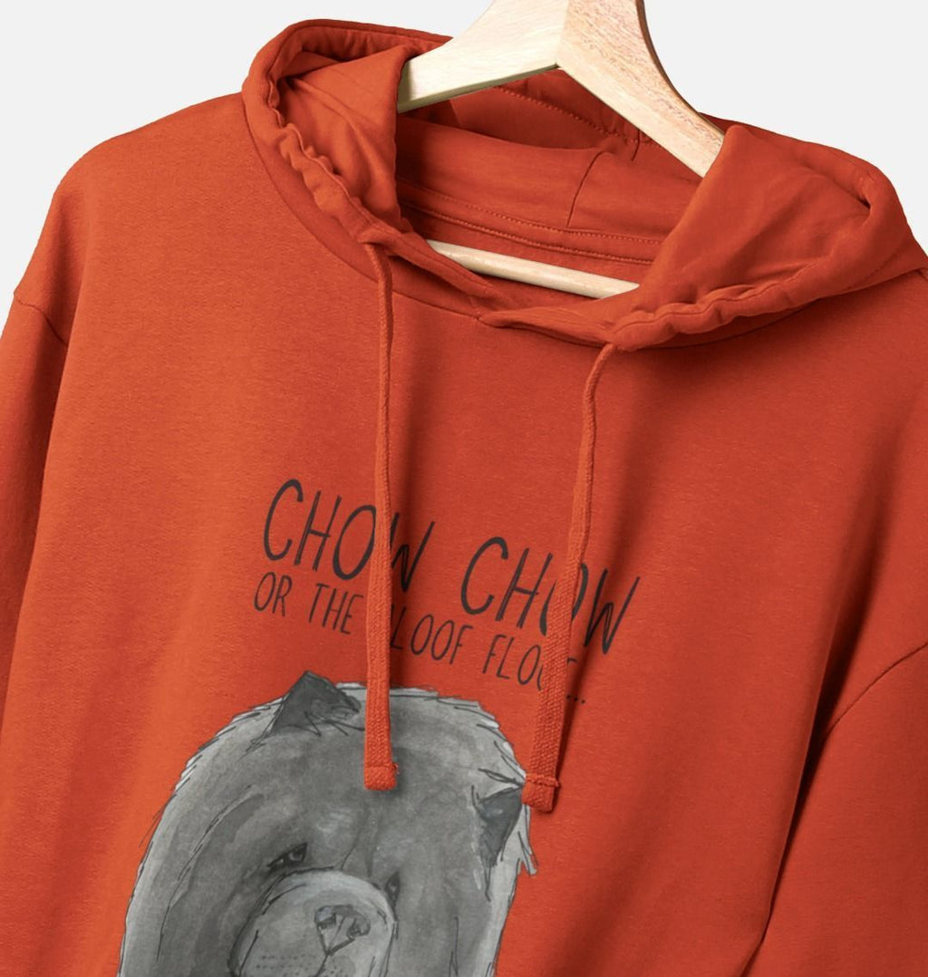 Blue Chow Chow Men's Hoodie with Aloof Floof Design