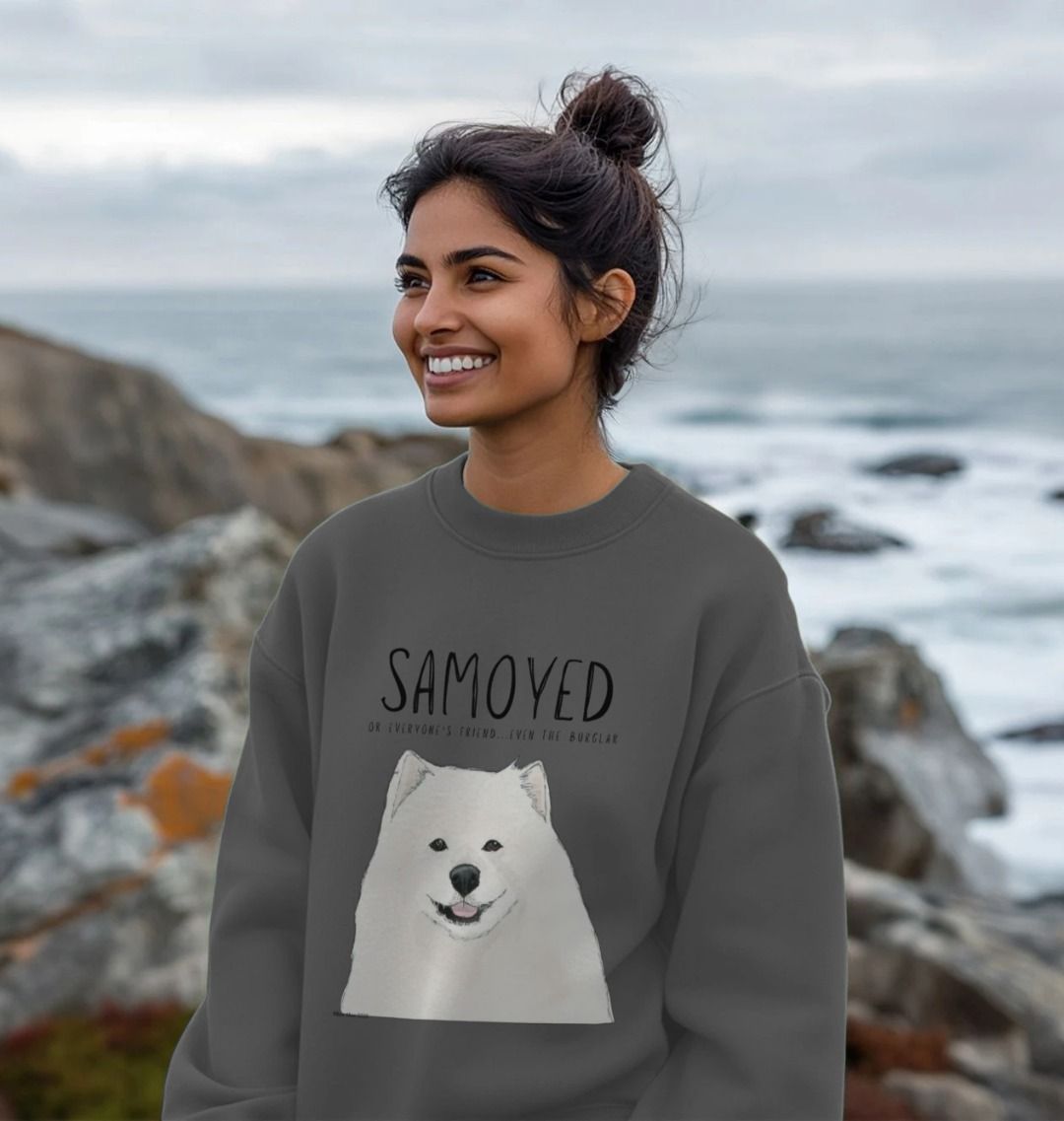 Samoyed Sweatshirt Oversized Cozy Fluff