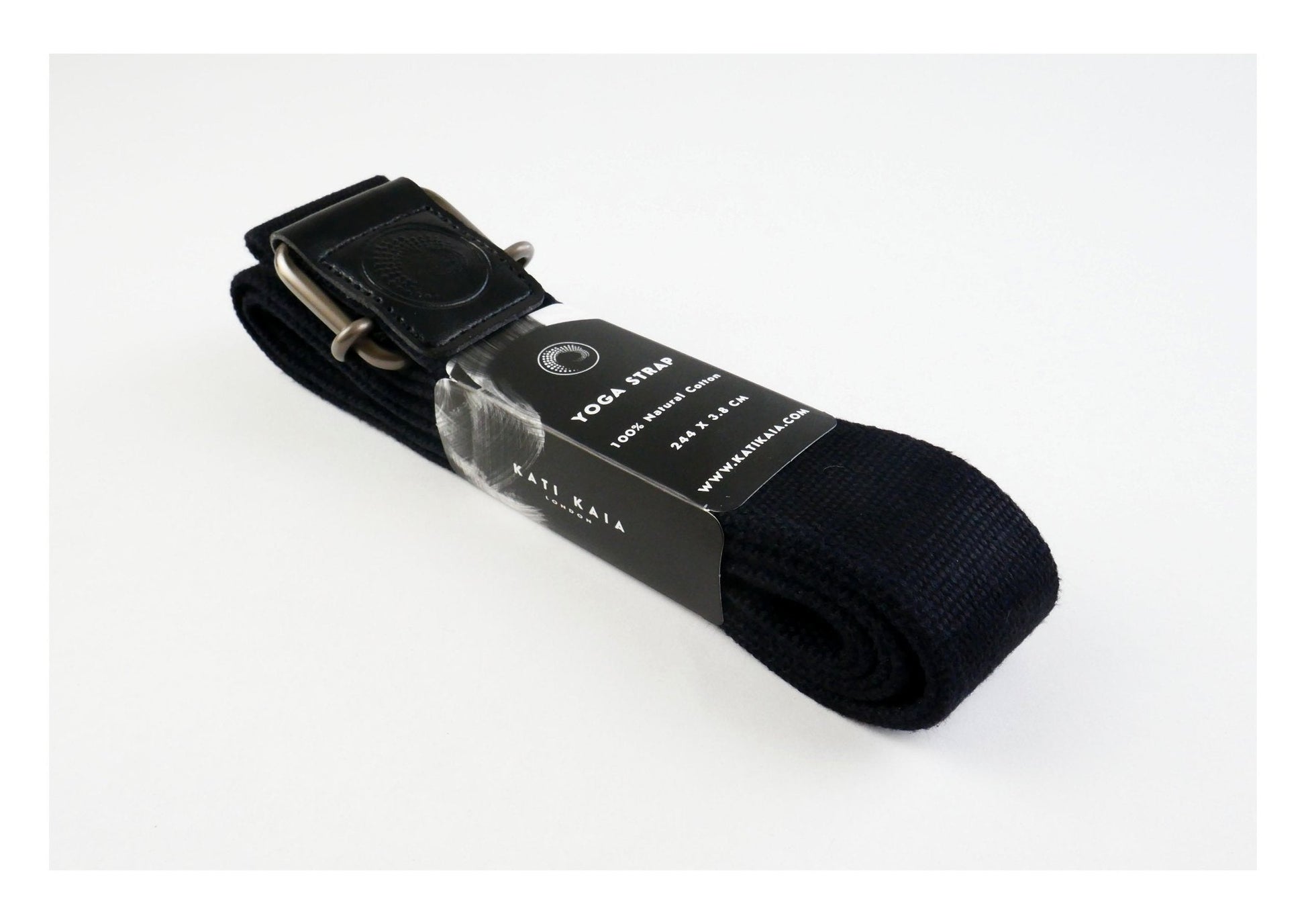 Natural Cork Yoga Block and Cotton Alignment Strap Set