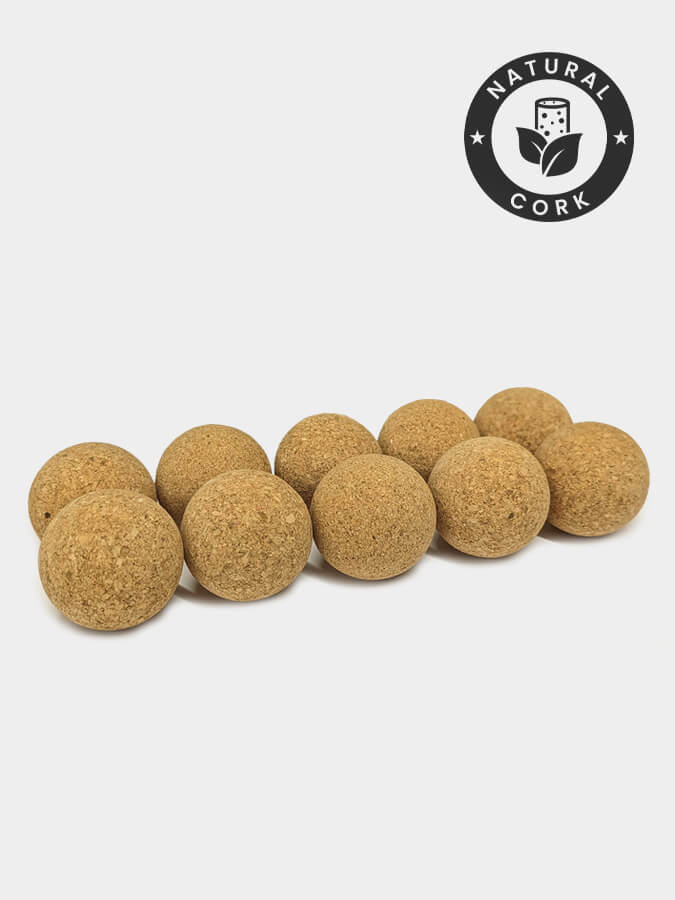 Cork Massage Balls Ten Pack