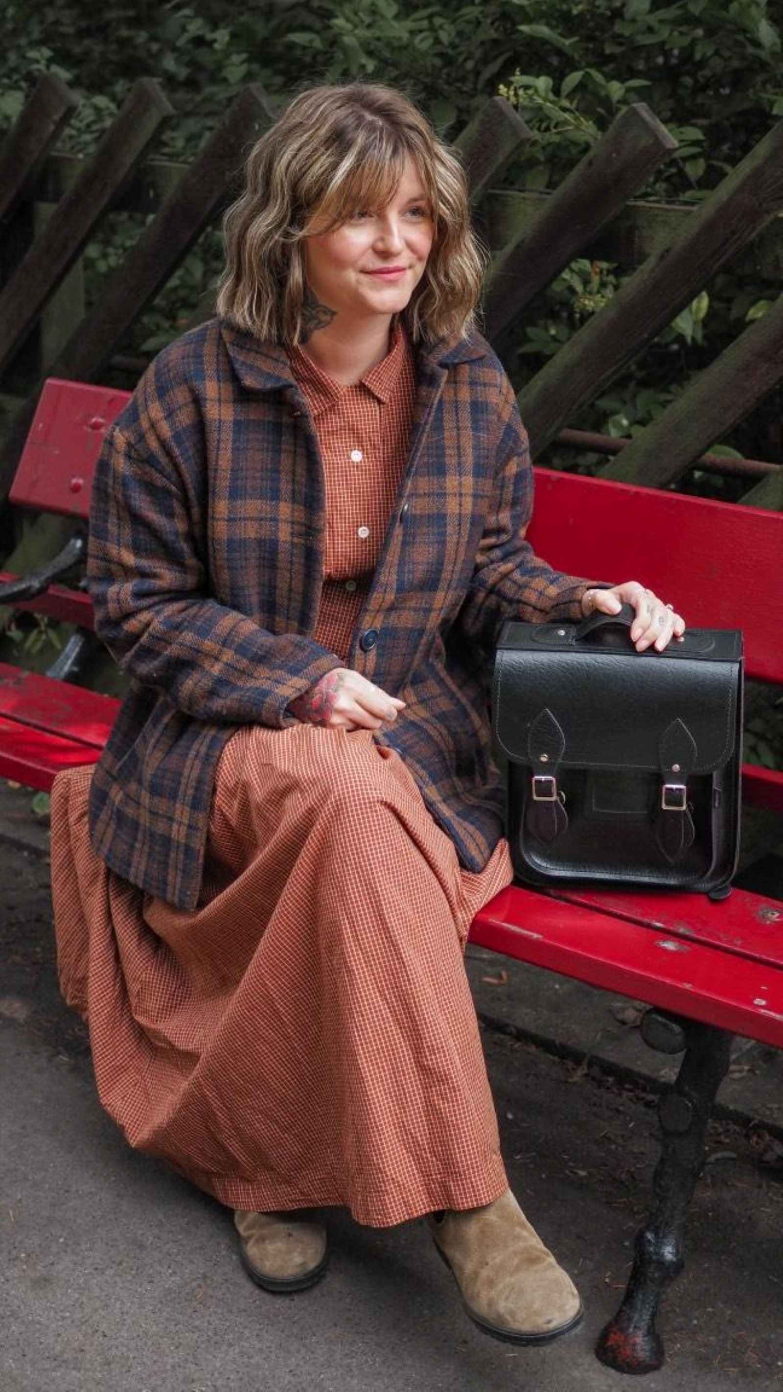 Handmade Leather City Backpack in Black