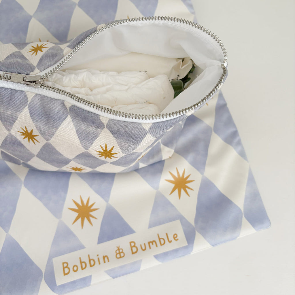 Nappy Wallet - Blue Harlequin