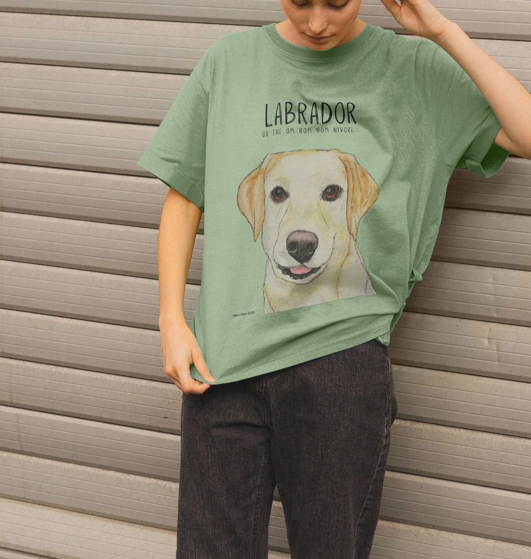 Feed Me Snacks and Compliments Yellow Labrador Relaxed Fit Tee