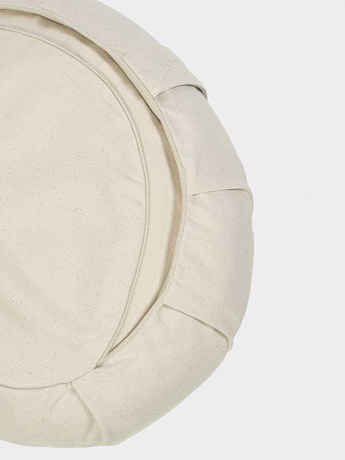 Organic Buckwheat Zafu Crescent Meditation Cushion