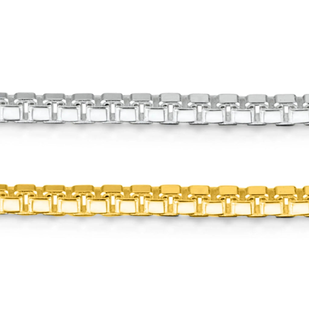 Moon and Star Necklace with Real Forget-Me-Nots in Sterling Silver