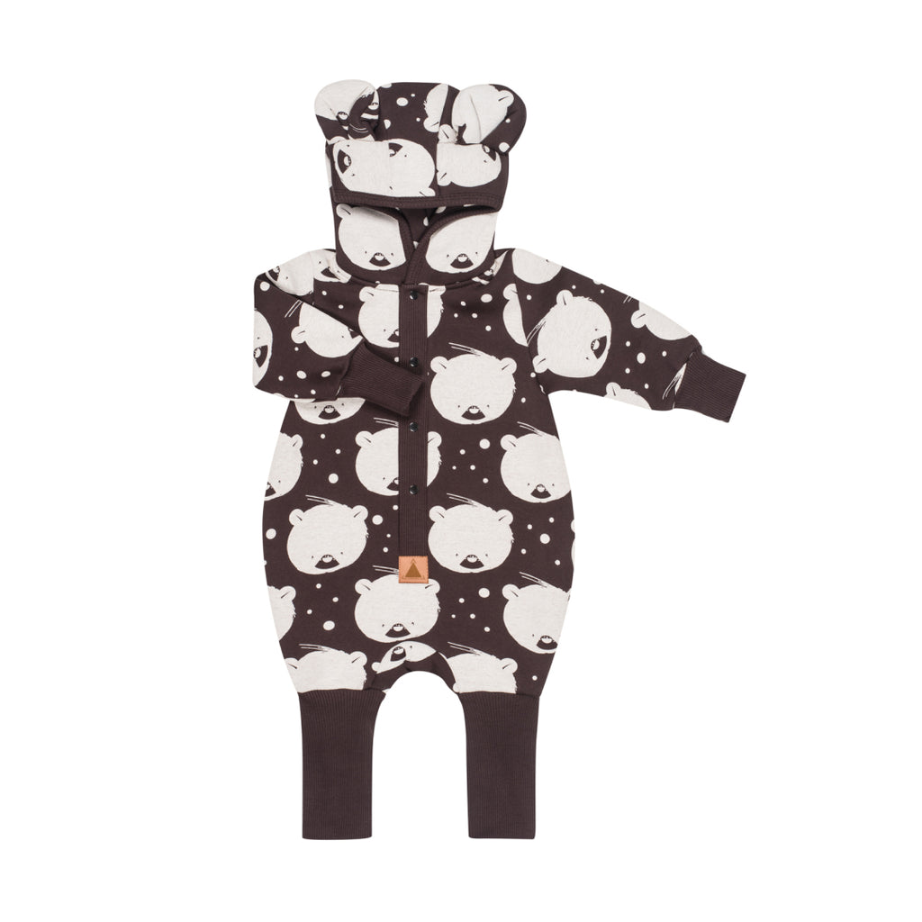Cozy Bear Kids Jumpsuit – Cute & Comfortable with Hood by Zezuzulla at www.brixbailey.com