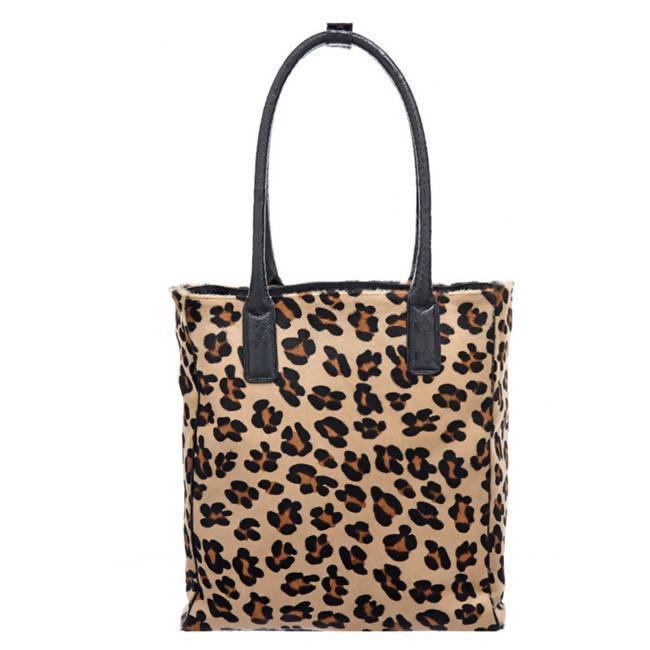 NEW Leopard Leather Day Tote Bag for Daily Style