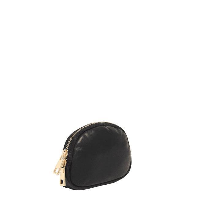 Black Hair On Hide Leather Coin Purse - Brix and Bailey® - Contemporary Bag, Watch and Accessory Brand