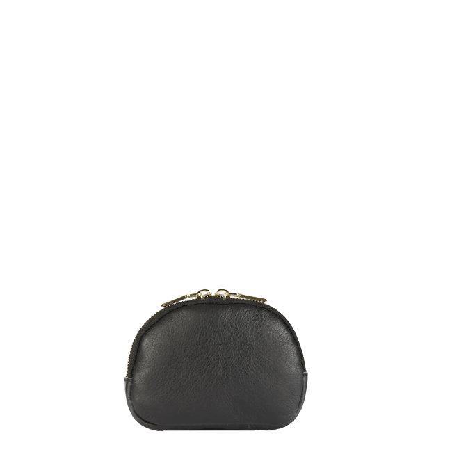 Black Hair On Hide Leather Coin Purse - Brix and Bailey® - Contemporary Bag, Watch and Accessory Brand