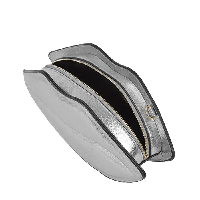 Silver Lips Vegan Leather Cross-Body Bag Brix and Bailey