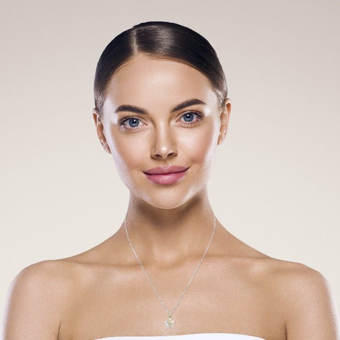 Silver Star Pendant Charm Necklace – Ethical & Elegant Craftsmanship by Sostter at brixbailey.com