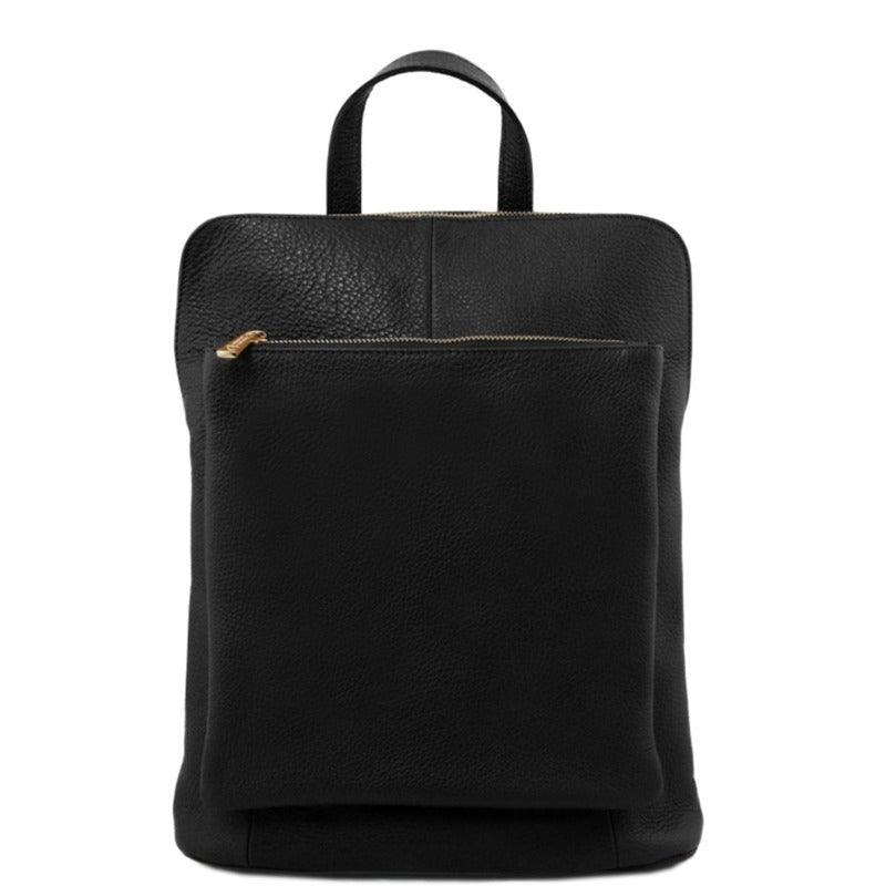 Versatile Black Leather Backpack – Stylish & Multi-Functional by Sostter at brixbailey.com