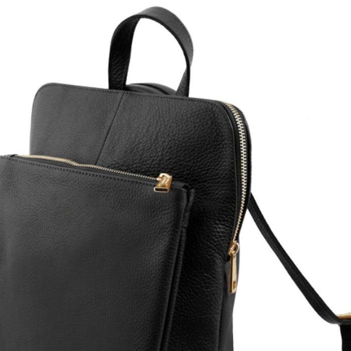 Black Leather Backpack – Versatile, Stylish & Secure by Sostter at brixbailey.com