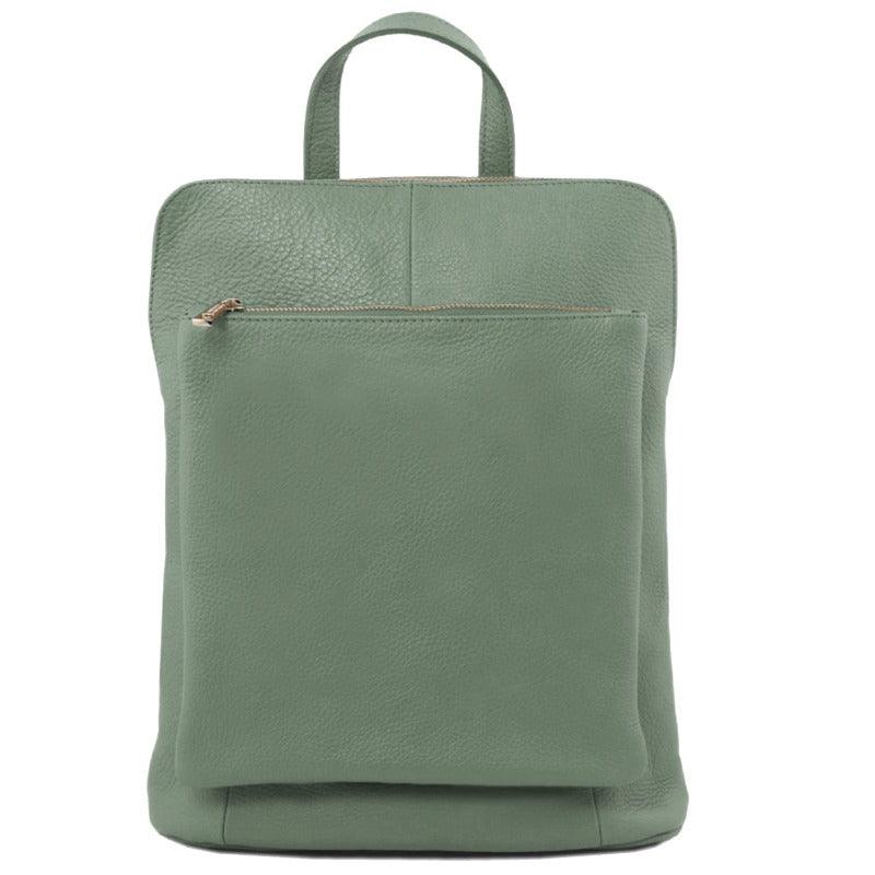 Sage Leather Backpack – Stylish & Versatile for Everyday Use by Sostter at brixbailey.com