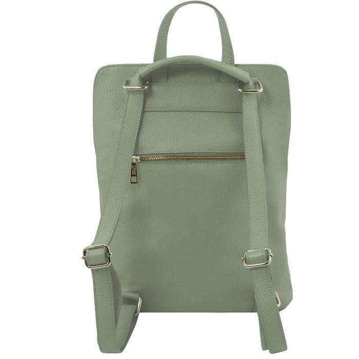 Sage Leather Backpack – Stylish & Versatile for Everyday Use by Sostter at brixbailey.com